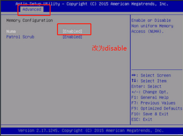 BIOS设置层面关闭NUMA bios 关闭numa_mysql