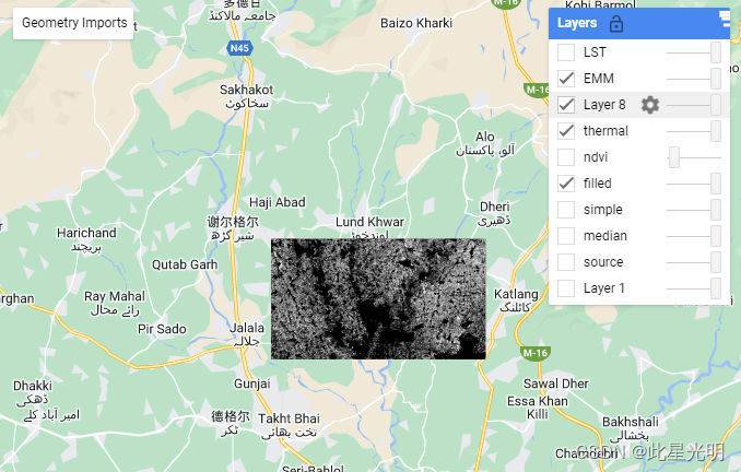 Google Earth Engine（GEE）——用填充后的Landsat7影像进行LST地表温度计算（C值转化为K值）_lst_03