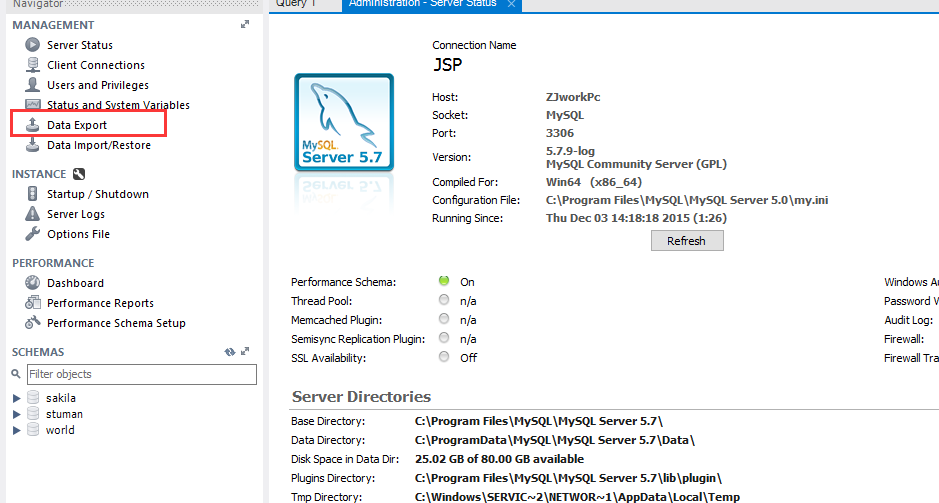 mysql workbench 导出数据库表结构 mysql workbench 可以把数据库导出_Server_03