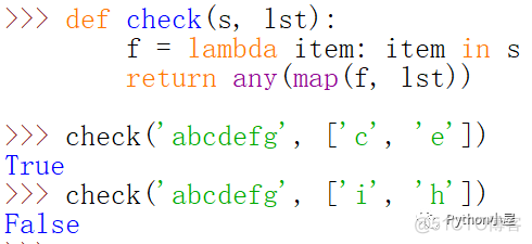 Python内置函数any()、map()组合运用案例一则_列表