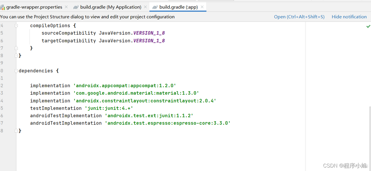 android studio项目报告 android studio 项目_程序运行_05