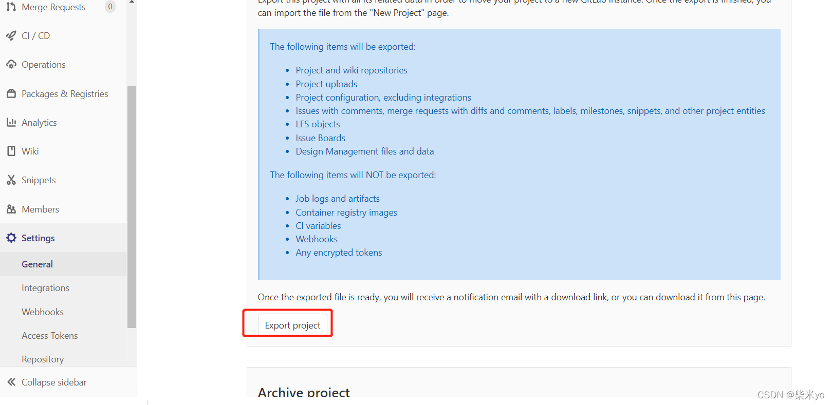 gitlab导出项目_General_03
