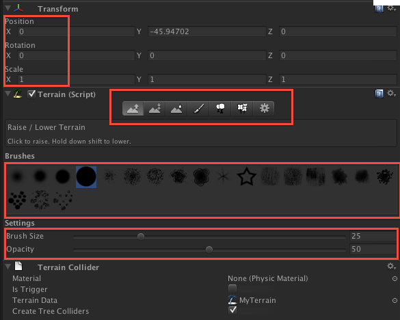 ［雨松MOMO程序研究院］Unity3D研究院之构建游戏地形的基本元素（五）_取值范围