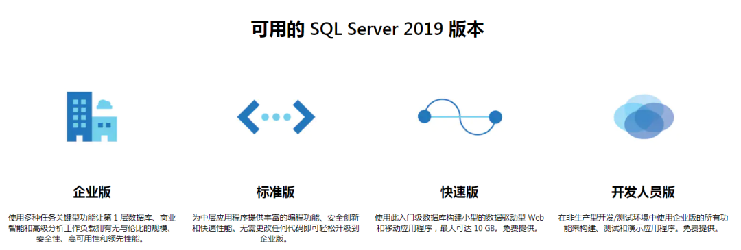 2019 Developer和企业版的区别 SQL Server sql server 2019标准版 企业版_数据_02