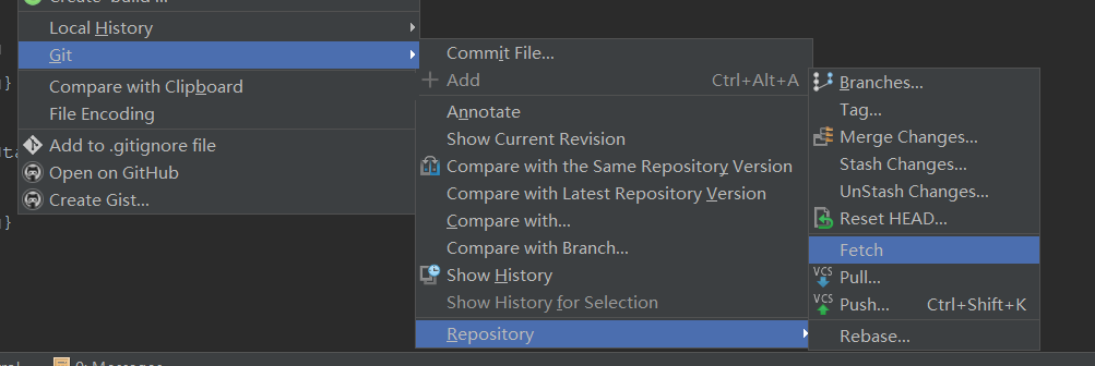 Android studio 更换git远程仓库 android studio中git_图形界面_02