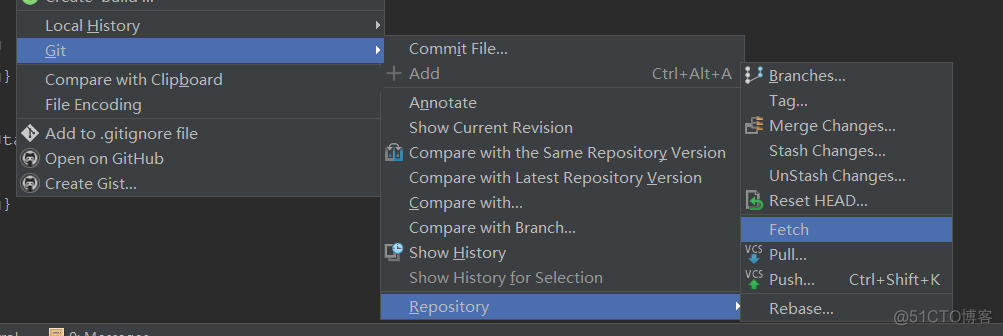 Android studio 更换git远程仓库 android studio中git_图形界面_02