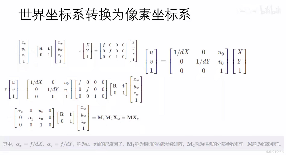 相机标定(世界坐标系-->相机坐标系，相机坐标系-->图像坐标系，图像坐标系-->像素坐标系，完成世界坐标系-->像素坐标系)_世界坐标系_23