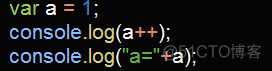 JavaScript自增自减运算 js自增1_c++_03