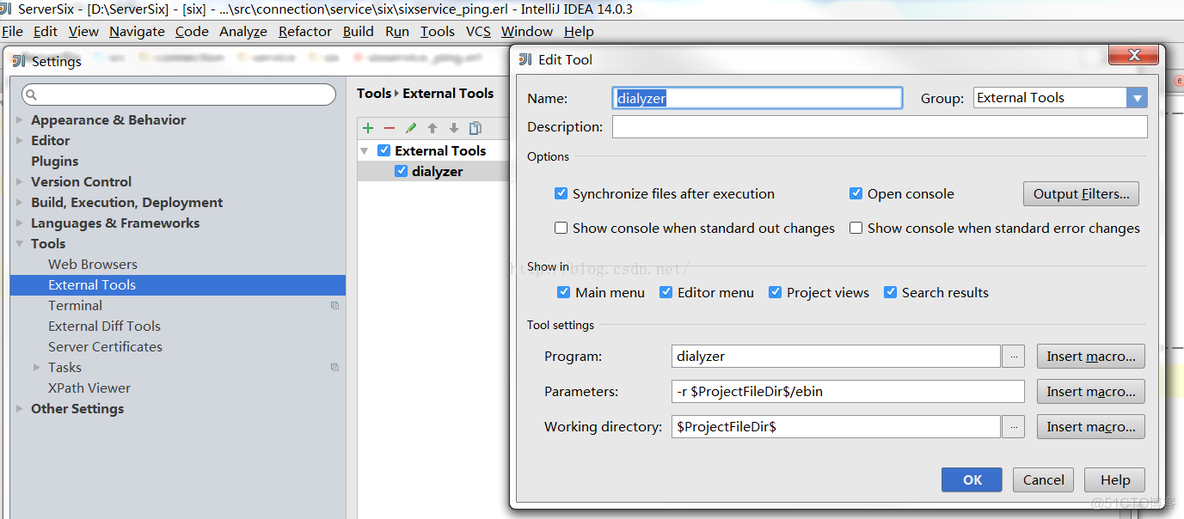 IntelliJ Idea 设置 Dialyzer_Erlang