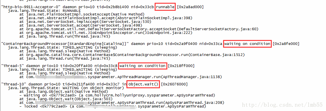 Java如何分析dump jdk分析dump_线程状态