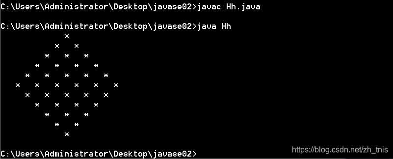 java循环字符串 java用循环语句输出*字符_Javase_08