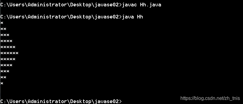 java循环字符串 java用循环语句输出*字符_Javase_07