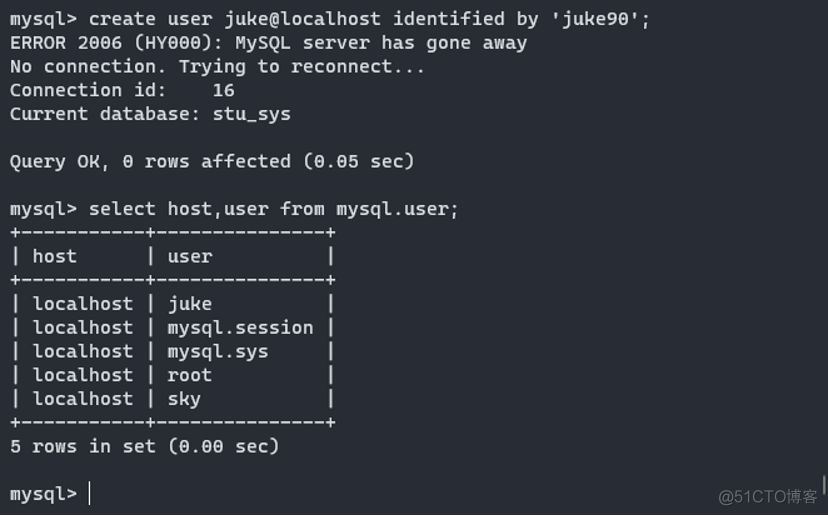 Mysql权限管理应用 mysql权限管理表_字段