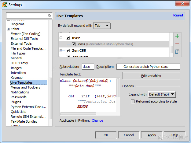 Python pycharm 模板 pycharm怎么设置模板_Python pycharm 模板_05