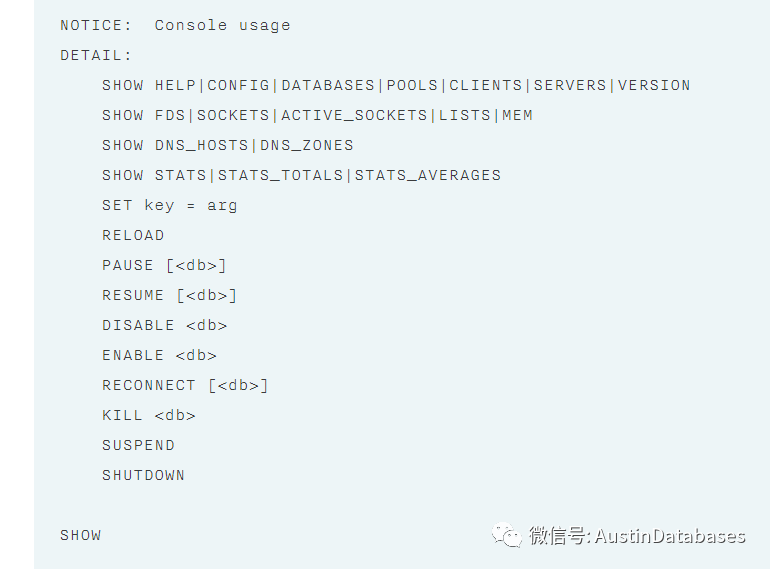 Postgresql  pgbouncer   中的命令与操作_linux_02