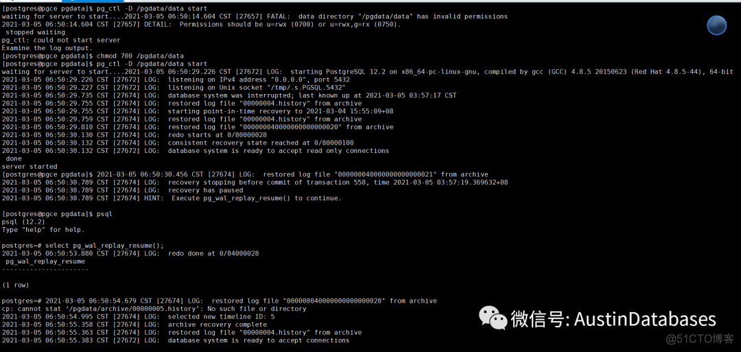 POSTGRESQL  PG_RMAN  基本操作_linux_12