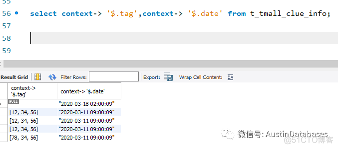 MYSQL8 处理JSON  我不再是豆包，我是干粮_数据_10