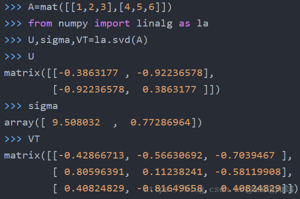 SVR函数 python python svd_mat_03