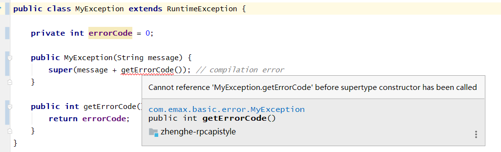 Cannot Reference “XxxClass.xxxmember” Before Supertype Constructor Has Been Called_构造函数