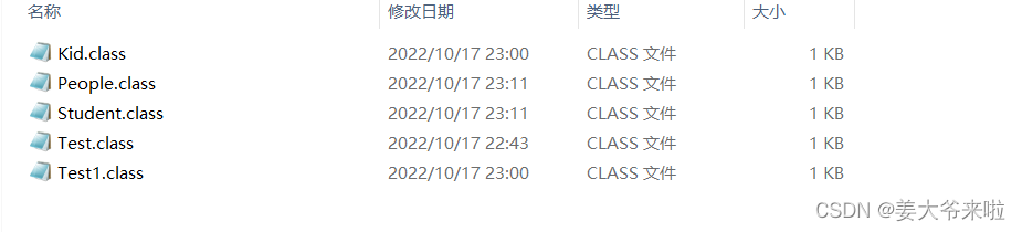 Java面向对象举例代码 java面向对象例子_java_05