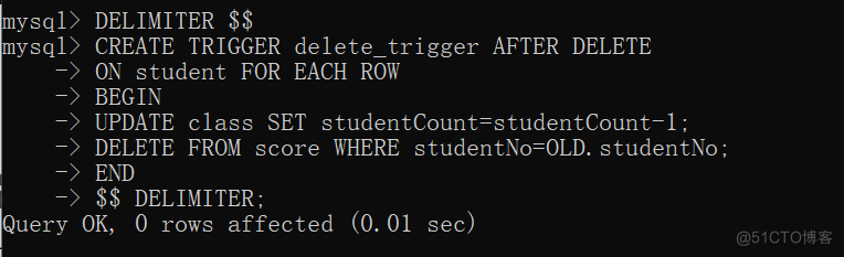 MySQL的视图触发器存储过程 mysql触发器执行顺序_触发器_15