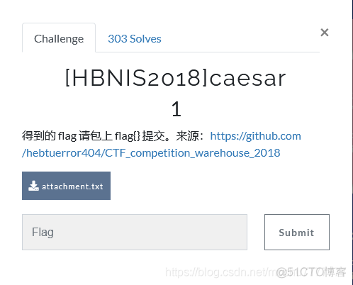 BUUCTF：[HBNIS2018]caesar_字符串