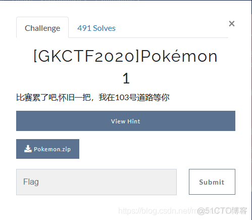 BUUCTF：[GKCTF2020]Pokémon_html