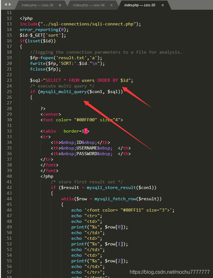 sqli-labs闯关笔记（Stacked Injections）_堆叠注入_25