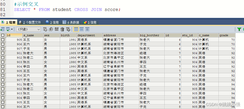 MySQL多表关联查询语句 mysql的多表关联查询_MySQL多表关联查询语句_11