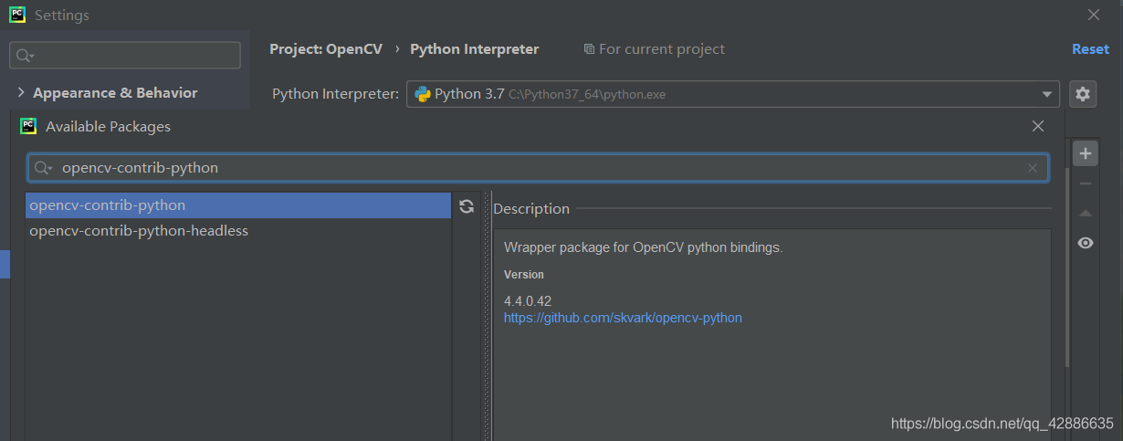 python安装lda Python安装opencv_Python_05