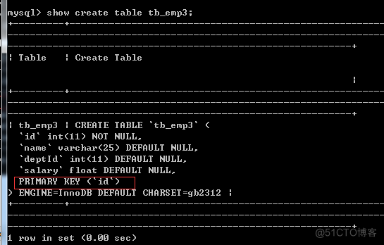 MySQL主键排序 mysql 主键_语法规则_03