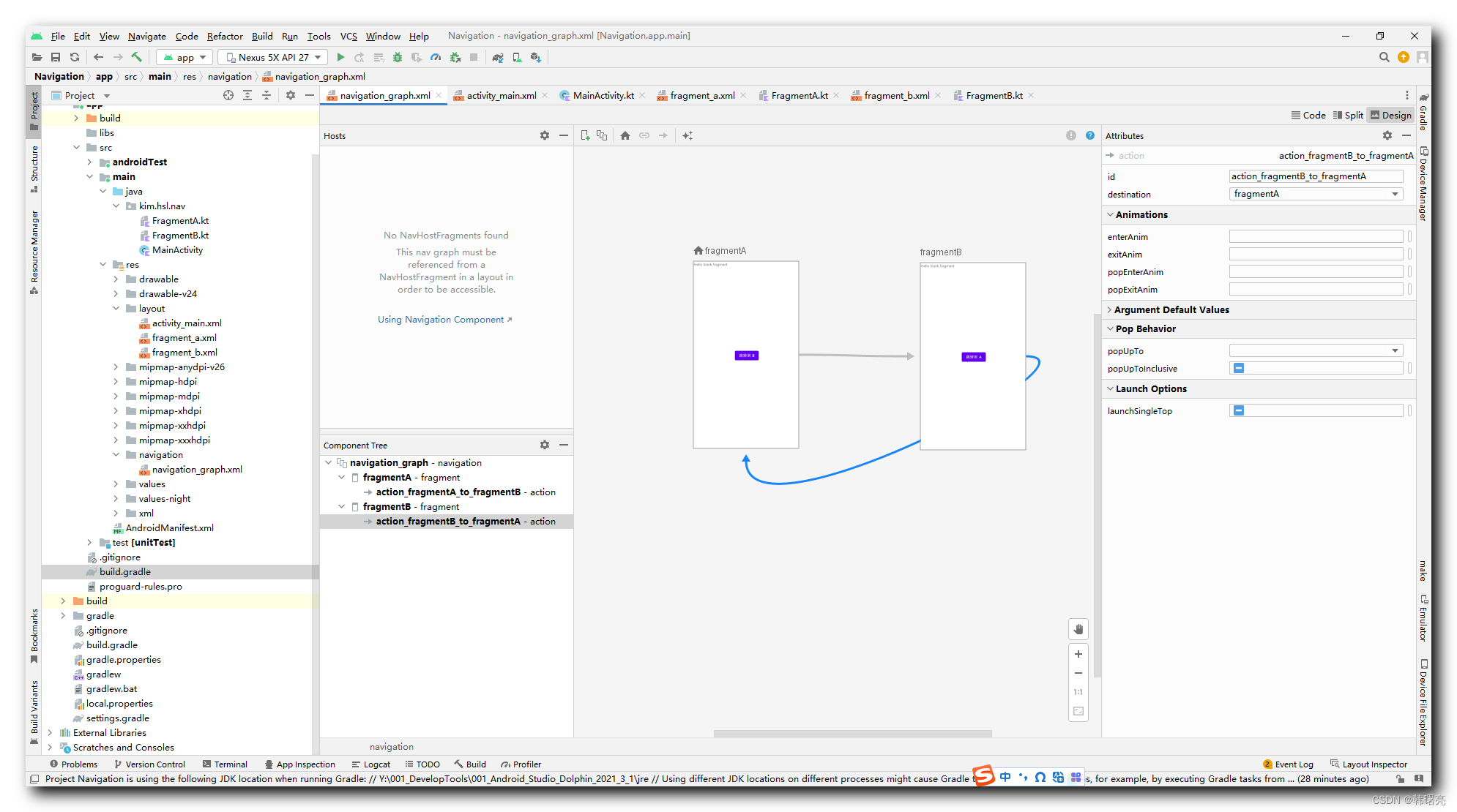 【Jetpack】Navigation 导航组件 ① ( Navigation 引入 | Navigation 特点 | Navigation 重要组件 | Navigation 使用流程 )_ui_17