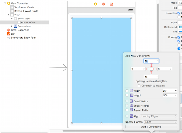 UIScrollView iOS 添加滚动 uiscrollview自动布局_控件_02