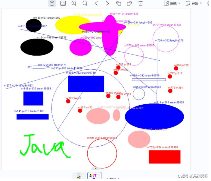 Java简单绘图板 java画图板代码实验报告_javascript_10