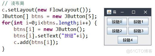 JAVA窗口的setbounds java窗口的布局_流布局_02