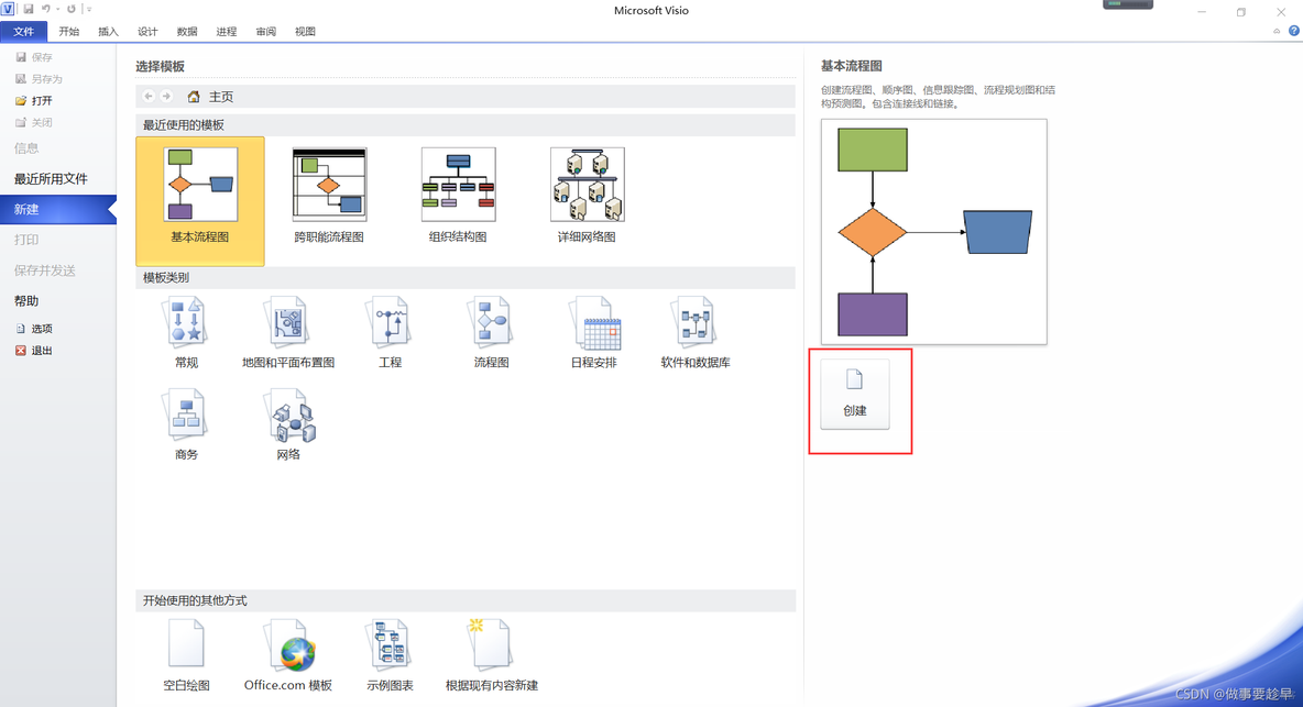 VISIO如何绘制架构图 visio架构图怎么做_流程图