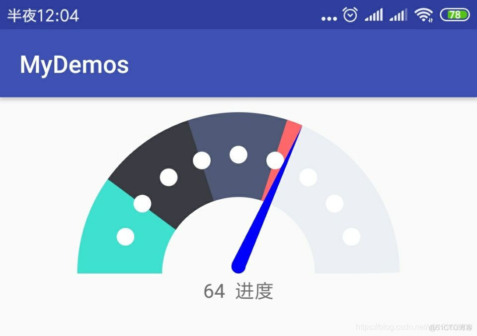 android 画一个圆点 android绘制半圆弧线_环形进度条