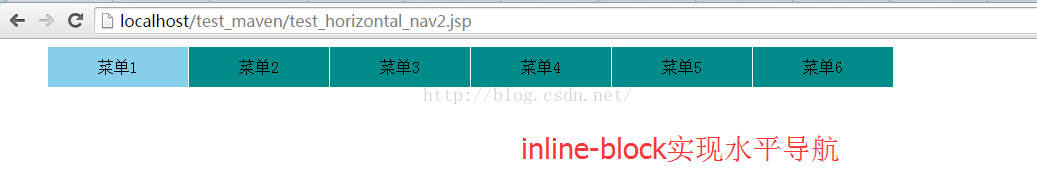 css inline-block方式实现水平导航栏 解决空白问题_空白符_02