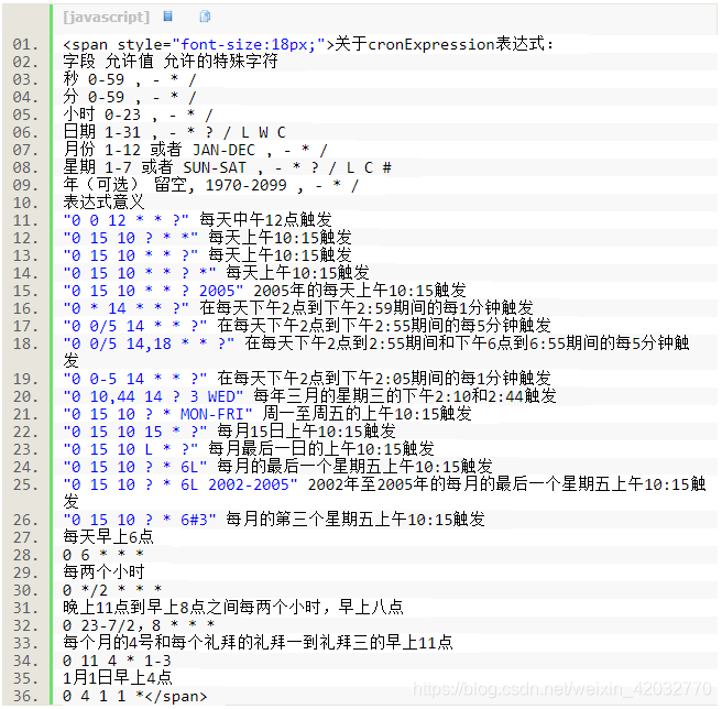 Java定时器表达式详解 java定时器quartz的配置含义_Java定时器表达式详解_07