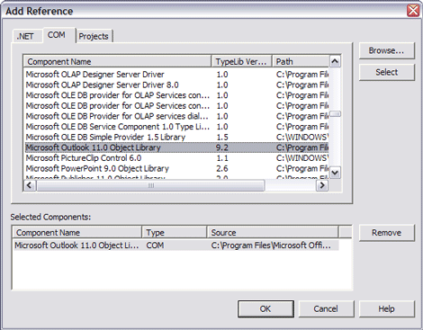 使用C#进行Outlook 2003编程的简介_c#