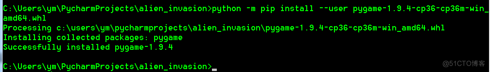 python pygame安装 pythongame怎么安装_python