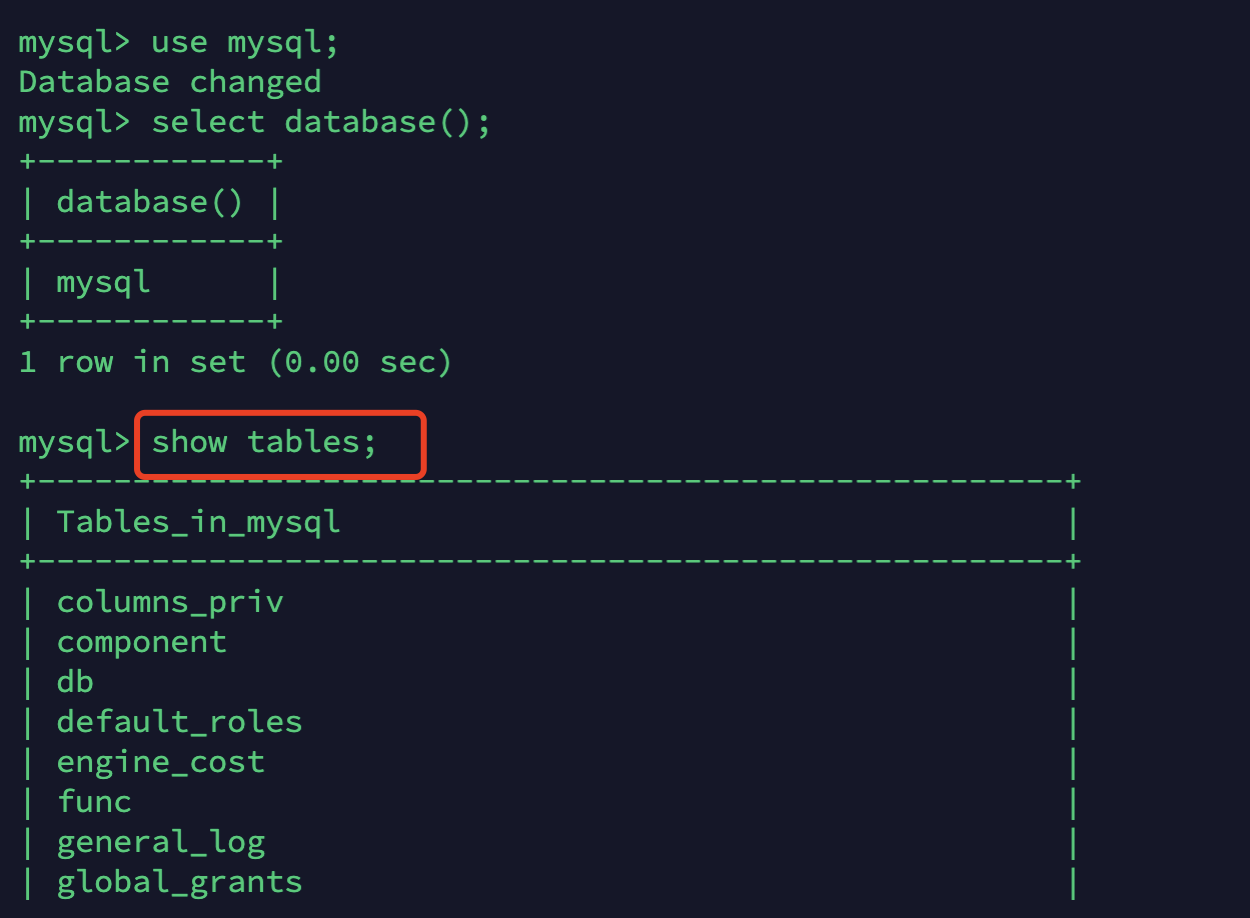 Mysql基础篇（一）之DDL、DML、DQL、DCL_表名_09