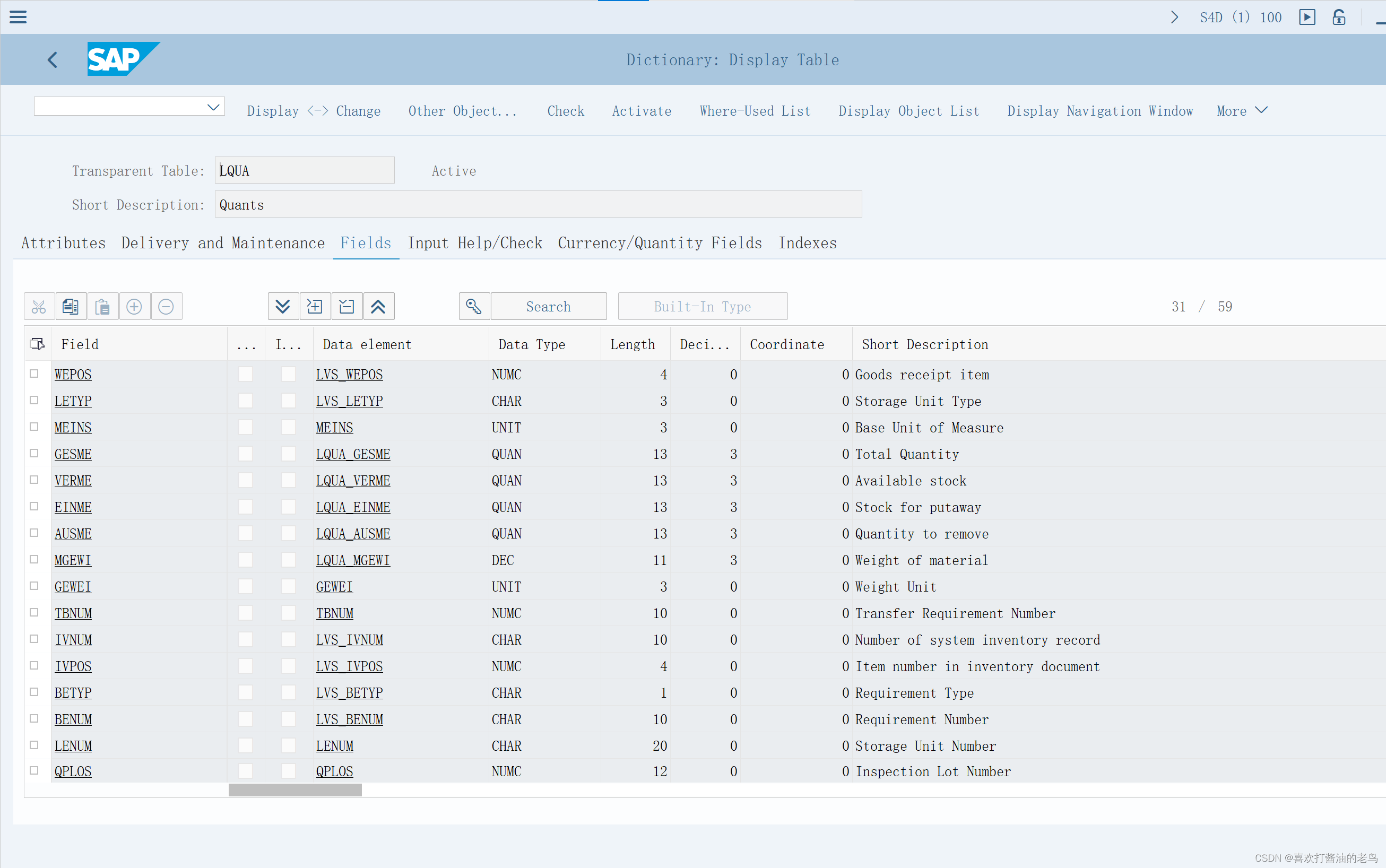 SAP WM 表LQUA里的Storage Location_份_02