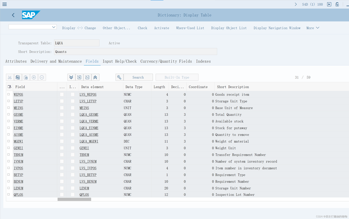 SAP WM 表LQUA里的Storage Location_SAP WM_02