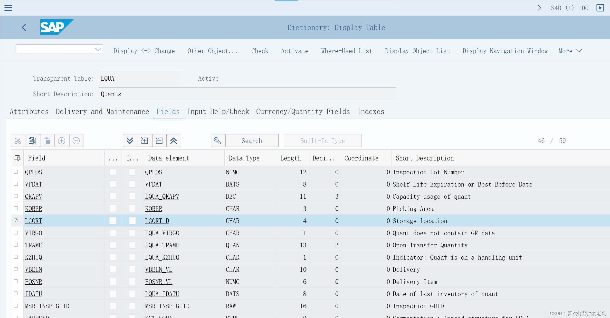 SAP WM 表LQUA里的Storage Location_SAP WM_03