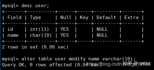 MySQL命令中的desc mysql desc_mysql删除多个字段_08