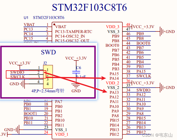 最小系统板STM32F103C8T6烧录程序指南_正常运行_03