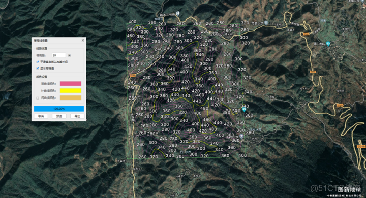 android等高线图 等高线绘图软件_数据导入_03