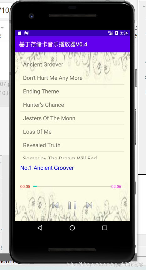 android简单的音乐播放器布局 android音乐播放器项目报告_List_25