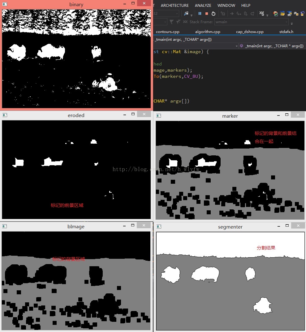 python opencv grabcut图像分割 基于opencv的图像分割_分水岭算法